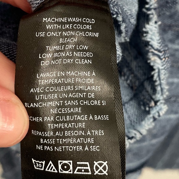 Free People - A-Line Amelia Midi Skirt Size 8 Blue Pinstripe - Picture 12 of 12